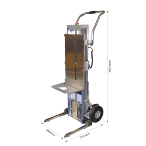 Diable gerbeur monte-escaliers électrique aluminium 170 kg