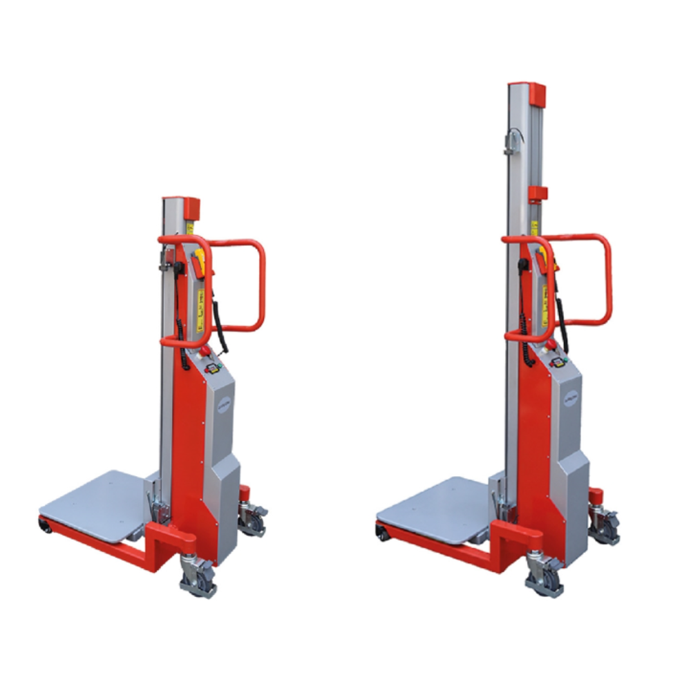 Mini gerbeur semi-électrique positionneur de travail 500 kg – Image 3