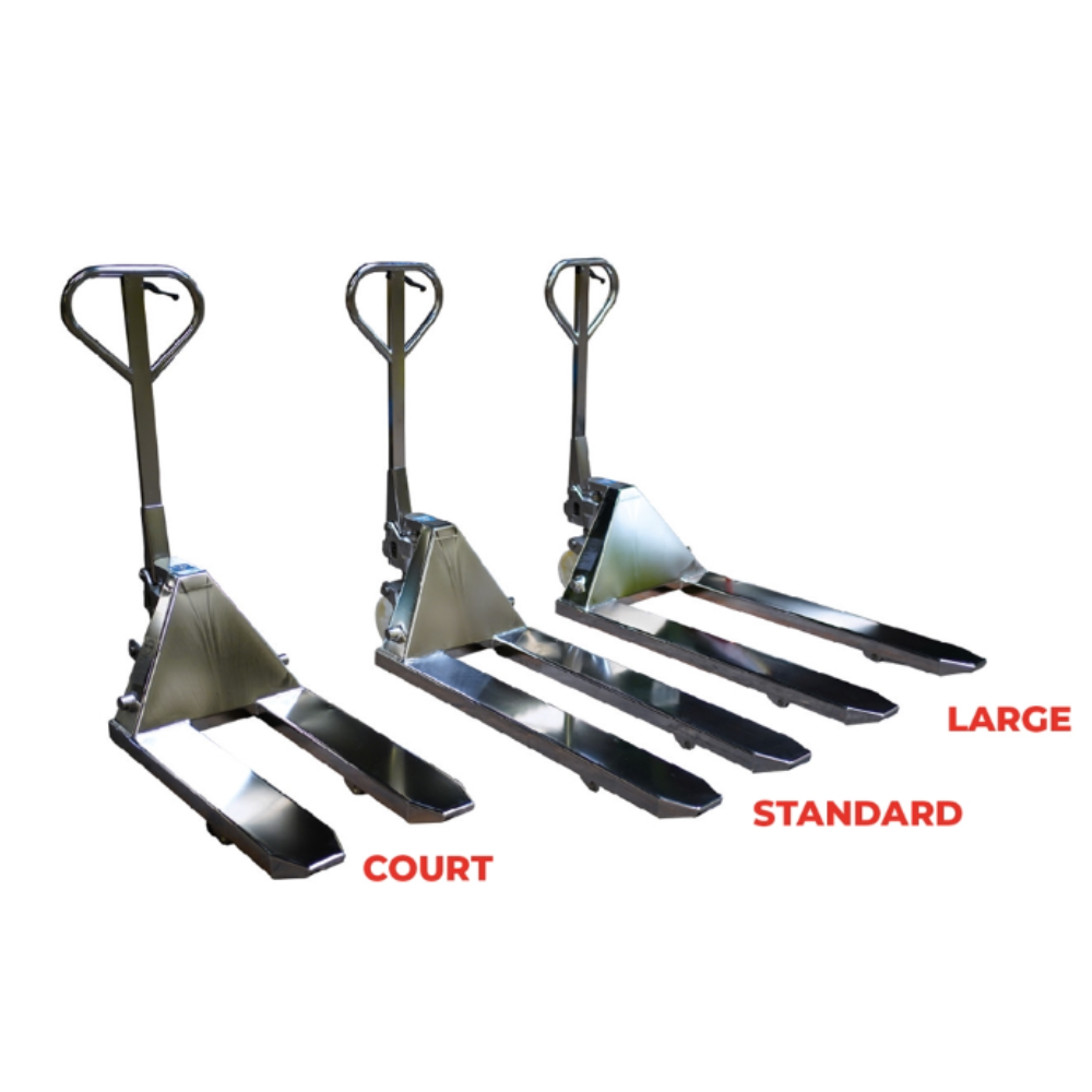 Transpalette manuel premium inox 304 et 316