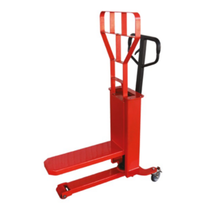 Transpalette manuel mono fourche 500 kg avec dosseret de charge