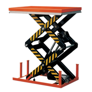 Table élevatrice électrique double ciseaux