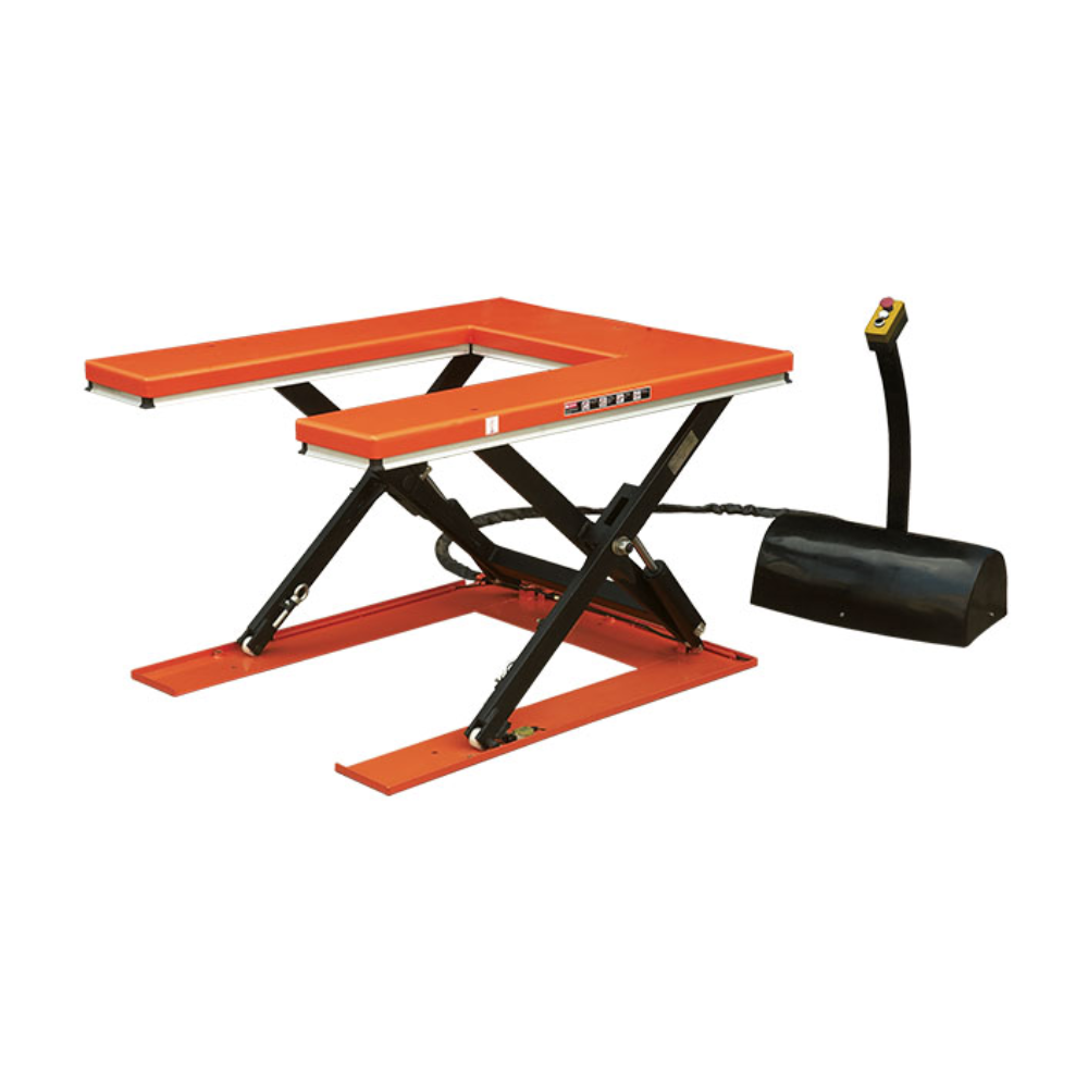 Table élévatrice électrique plateau en U