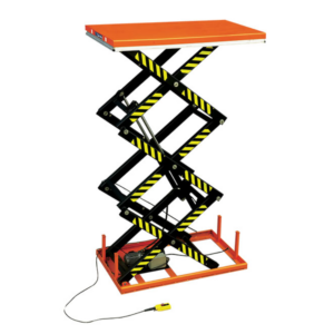 Table élévatrice électrique triple ciseaux