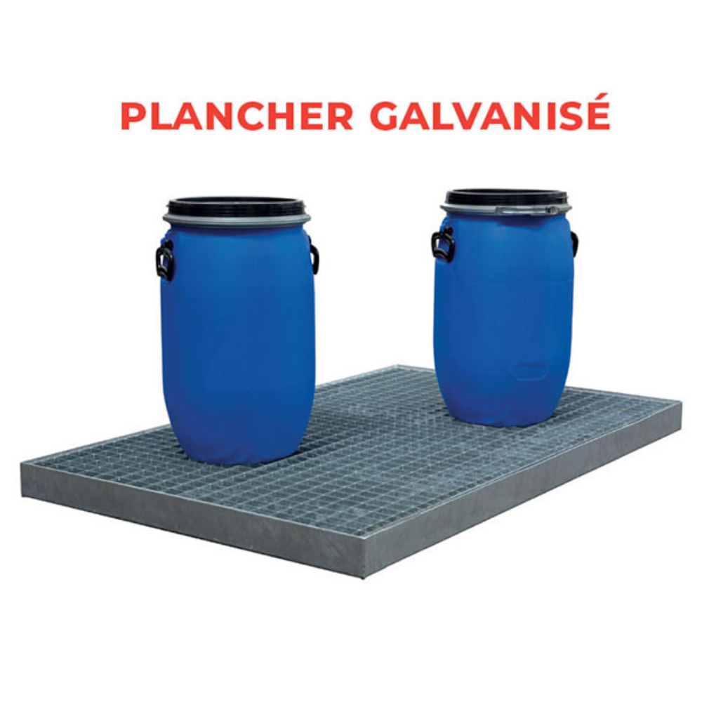 Plancher de rétention en acier galvanisé
