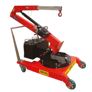 Grue d'atelier porte-à-faux rotative repliable