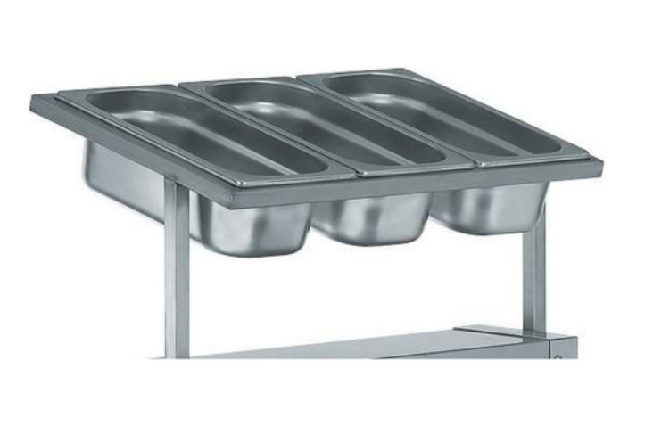 Servante à plateau mobile inox réglable en charge – Image 3