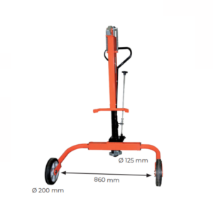 Chariot porte fut 220 litres à rebord