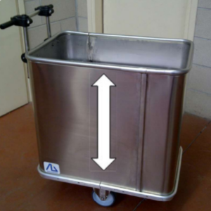 Bacs à fond mobile INOX